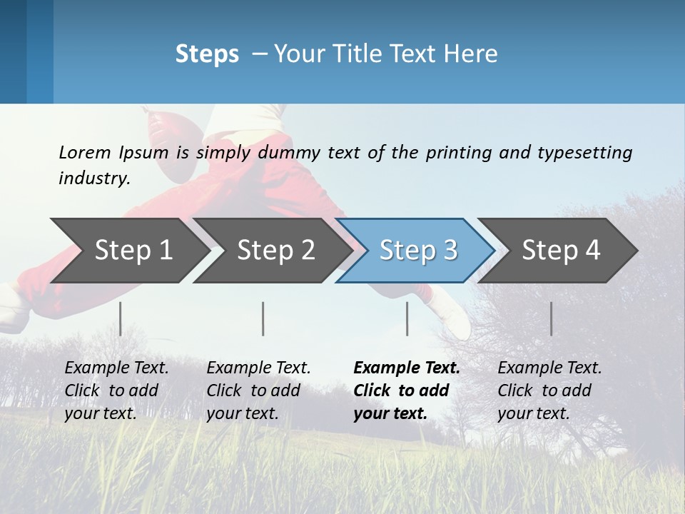 Nature Purchase Blue Sky PowerPoint Template