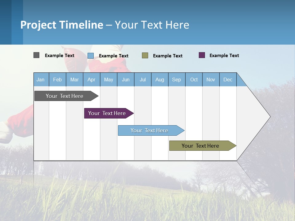 Nature Purchase Blue Sky PowerPoint Template