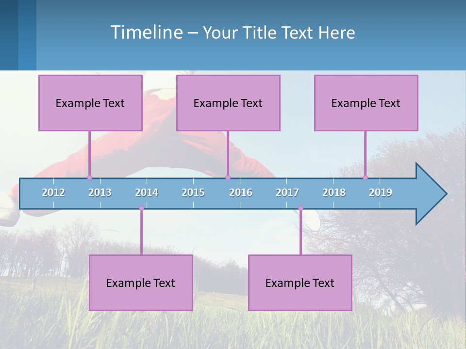 Nature Purchase Blue Sky PowerPoint Template
