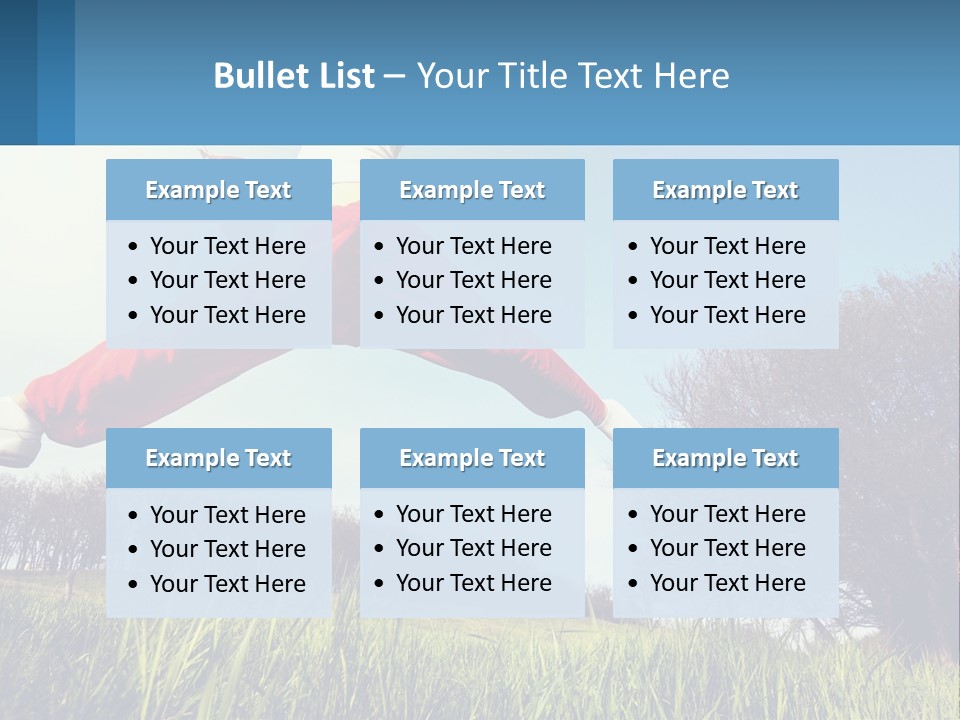 Nature Purchase Blue Sky PowerPoint Template
