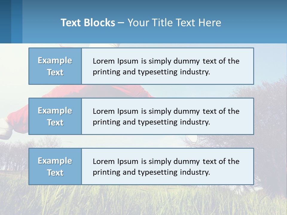 Nature Purchase Blue Sky PowerPoint Template