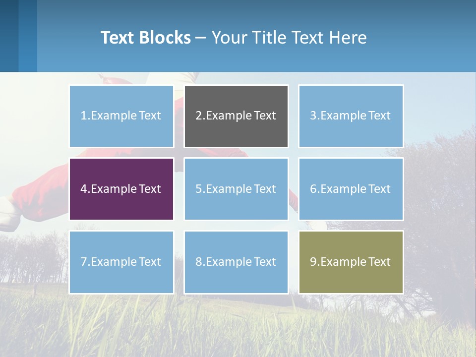 Nature Purchase Blue Sky PowerPoint Template