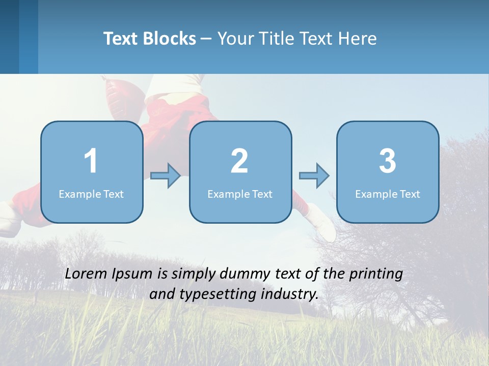 Nature Purchase Blue Sky PowerPoint Template