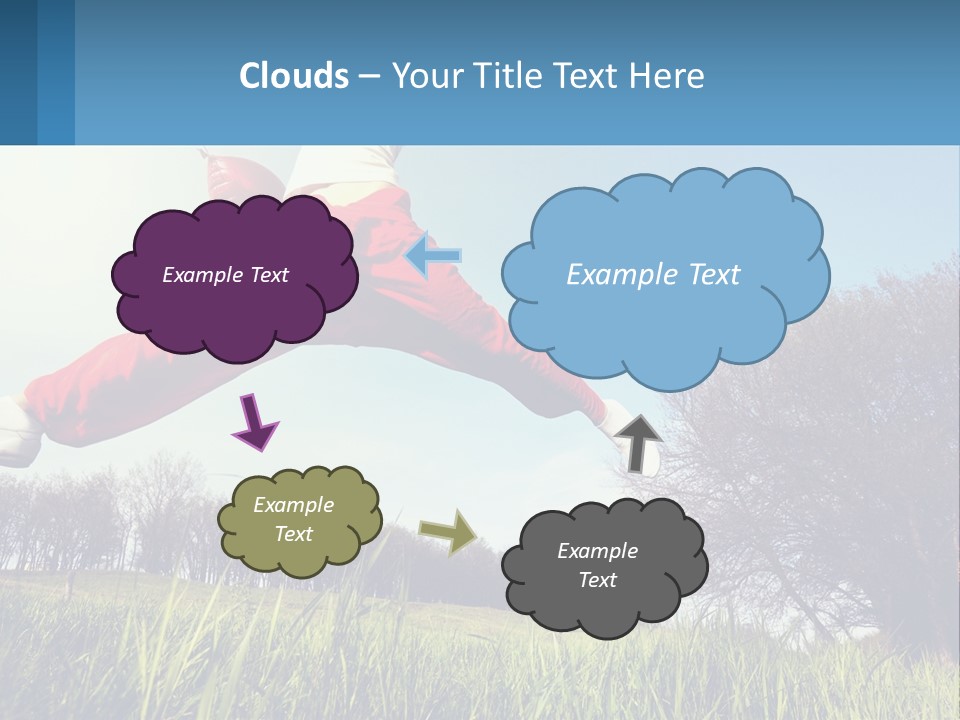 Nature Purchase Blue Sky PowerPoint Template