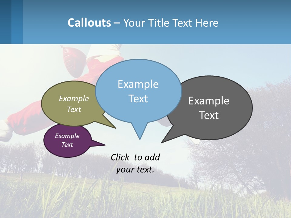 Nature Purchase Blue Sky PowerPoint Template