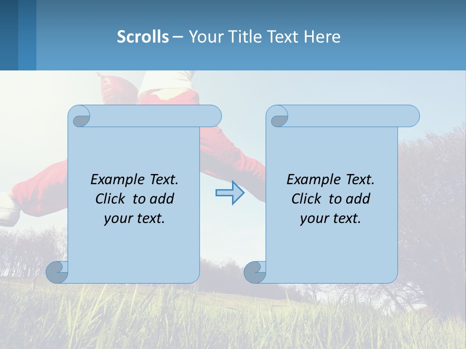 Nature Purchase Blue Sky PowerPoint Template
