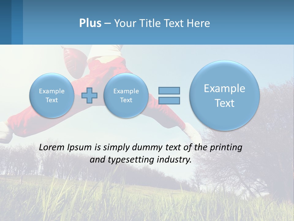Nature Purchase Blue Sky PowerPoint Template