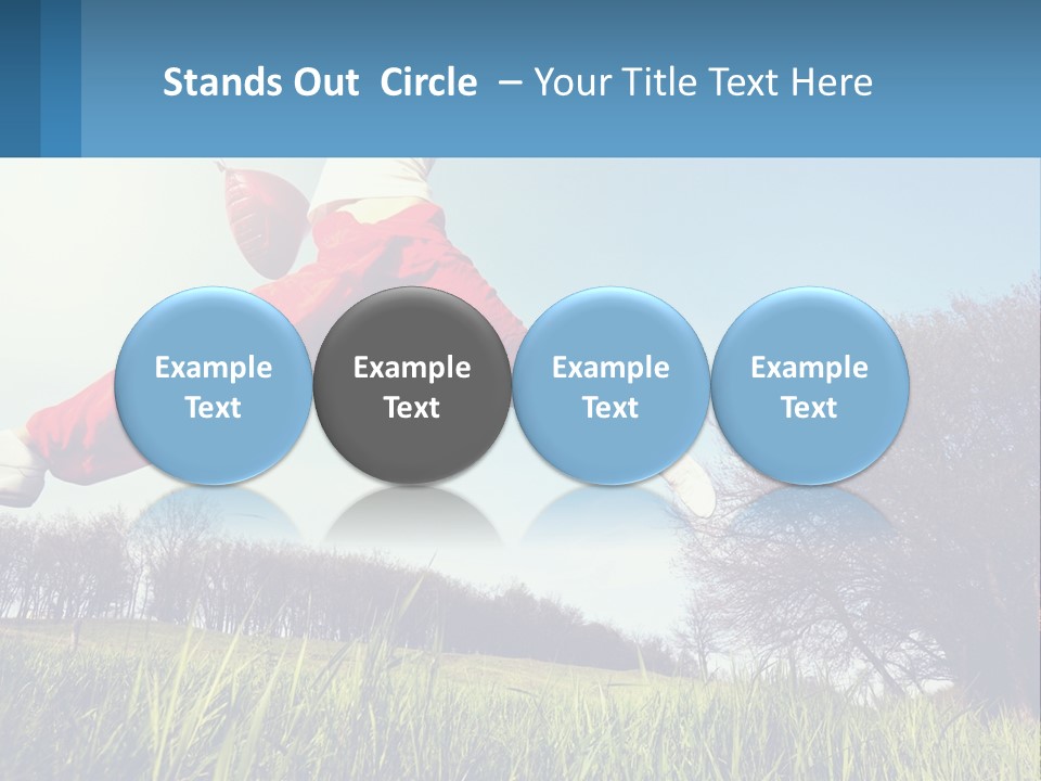 Nature Purchase Blue Sky PowerPoint Template