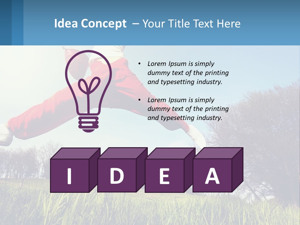 Nature Purchase Blue Sky PowerPoint Template