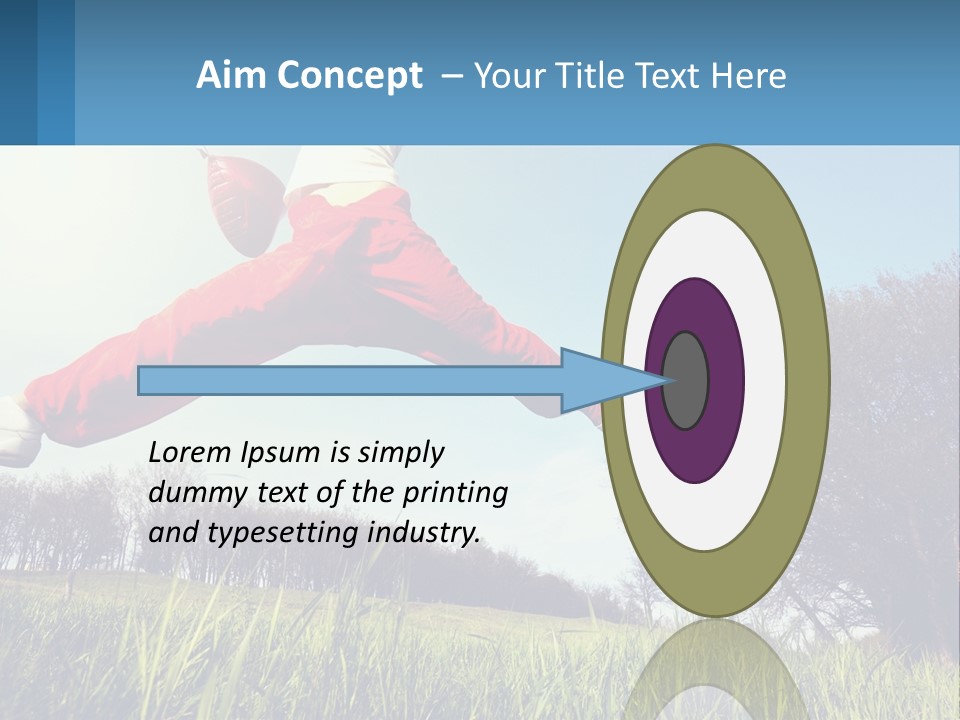 Nature Purchase Blue Sky PowerPoint Template