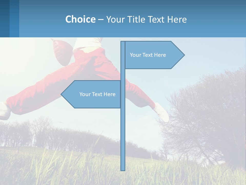 Nature Purchase Blue Sky PowerPoint Template