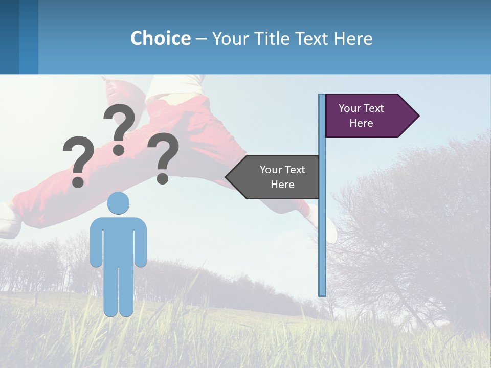 Nature Purchase Blue Sky PowerPoint Template