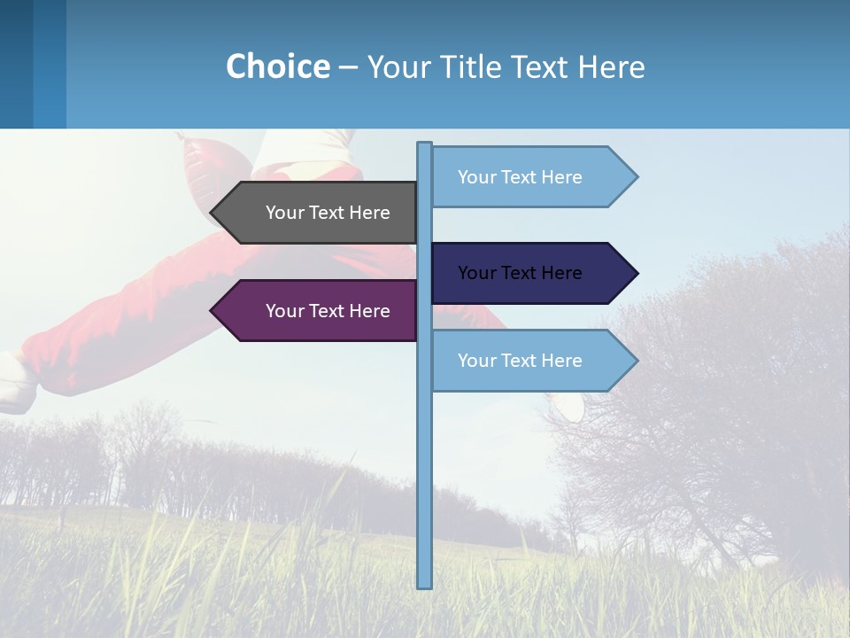 Nature Purchase Blue Sky PowerPoint Template