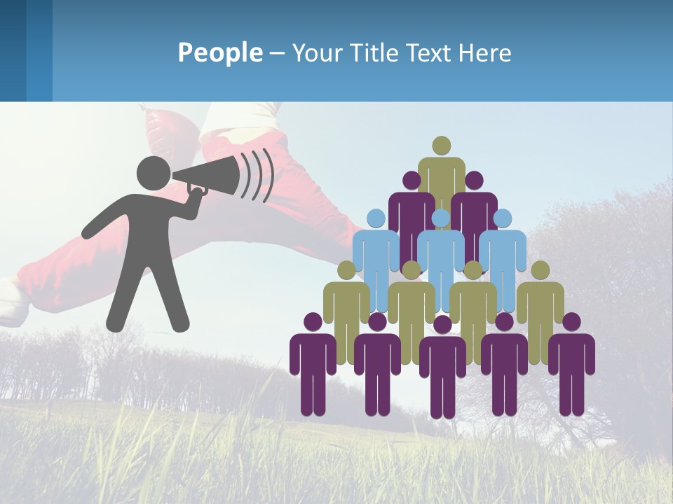 Nature Purchase Blue Sky PowerPoint Template