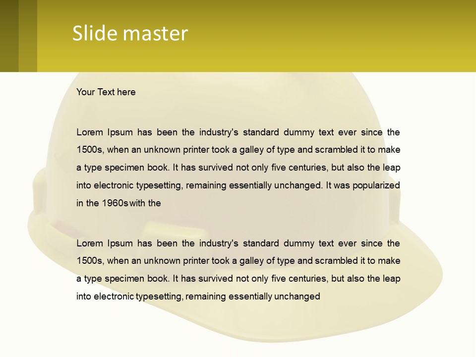 Business Green Construct PowerPoint Template