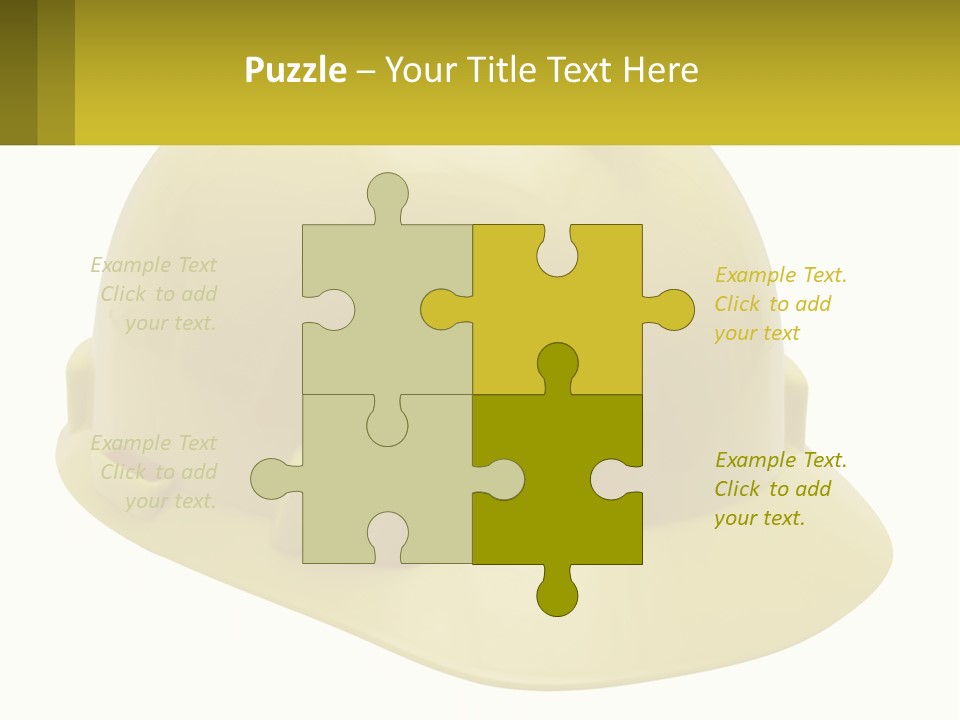 Business Green Construct PowerPoint Template