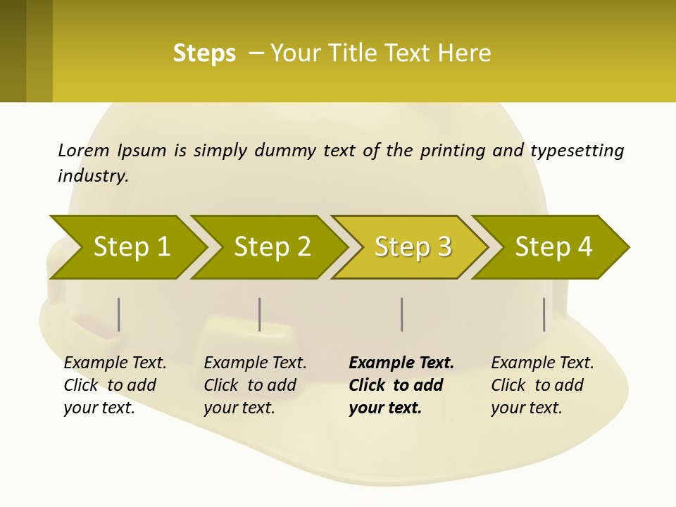 Business Green Construct PowerPoint Template