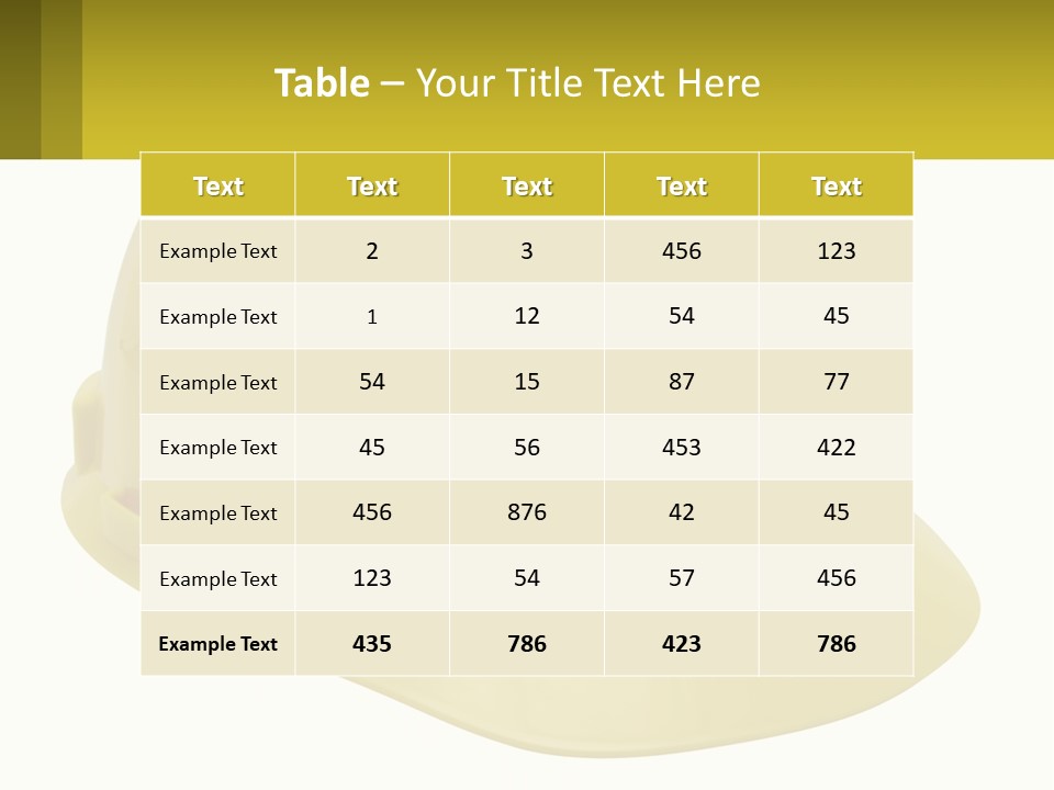 Business Green Construct PowerPoint Template