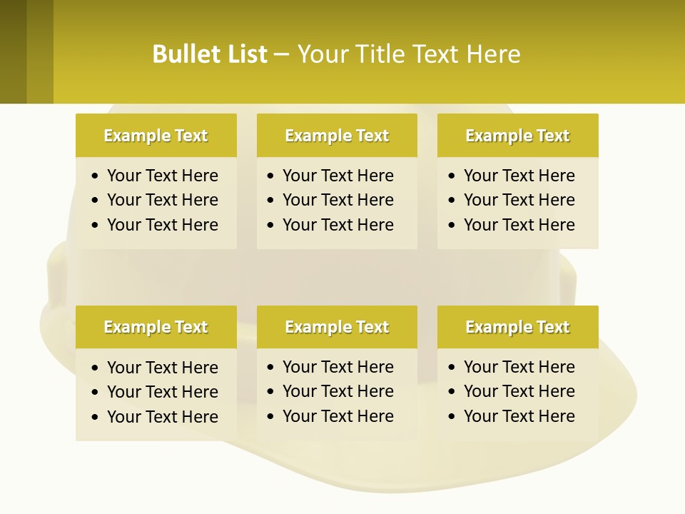 Business Green Construct PowerPoint Template