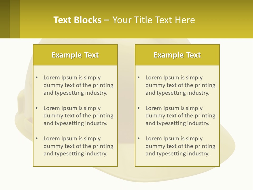 Business Green Construct PowerPoint Template