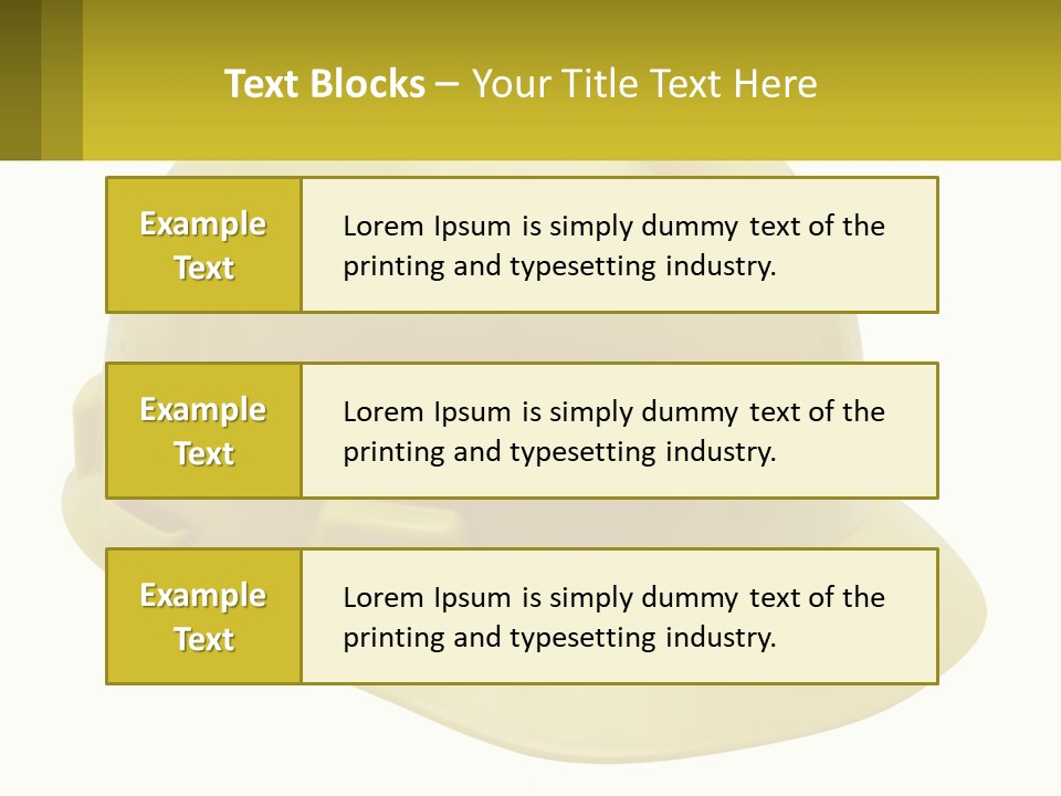Business Green Construct PowerPoint Template