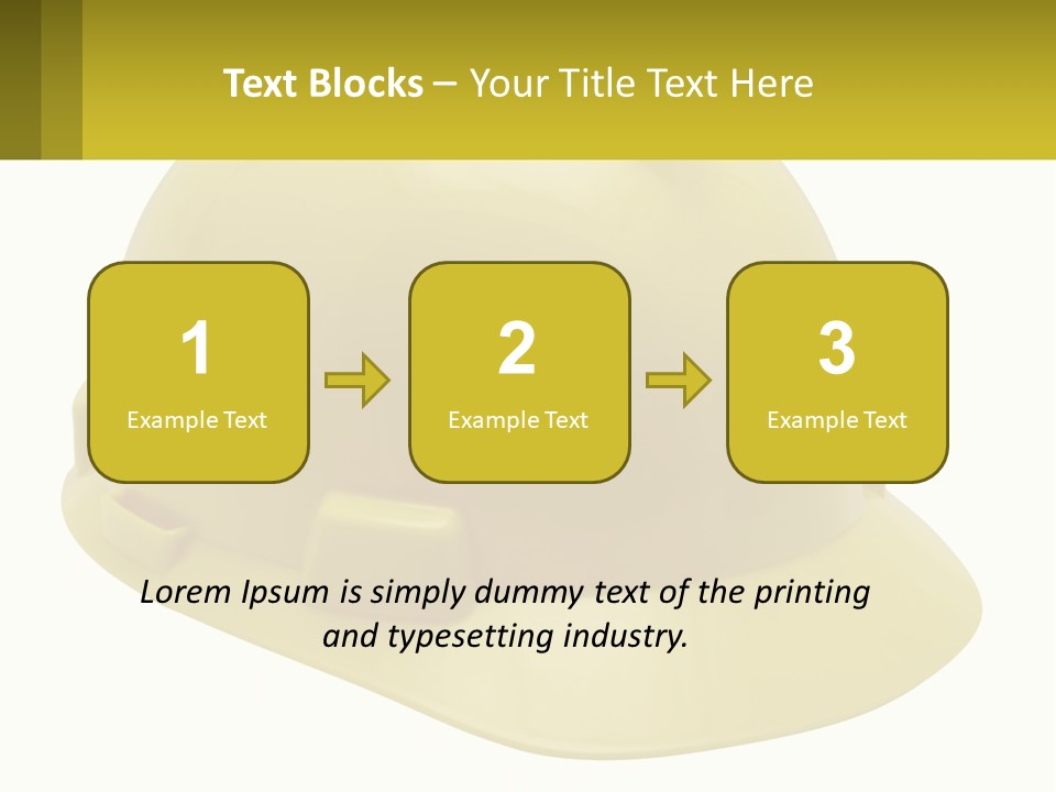 Business Green Construct PowerPoint Template