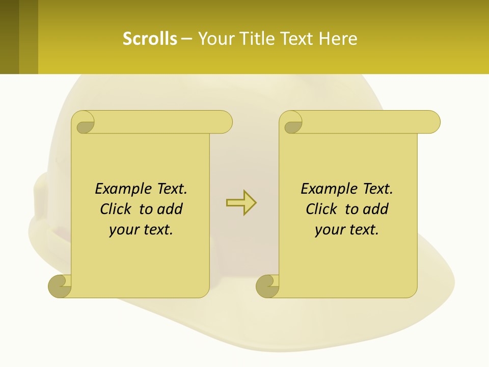 Business Green Construct PowerPoint Template