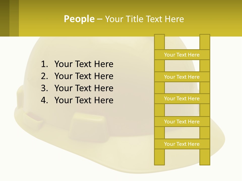 Business Green Construct PowerPoint Template