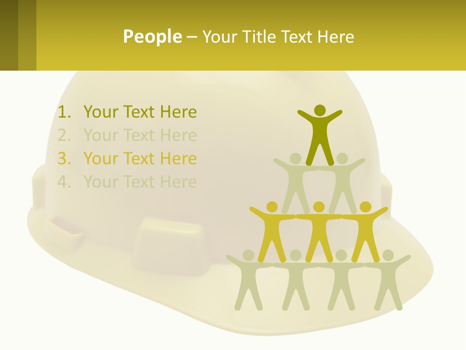 Business Green Construct PowerPoint Template