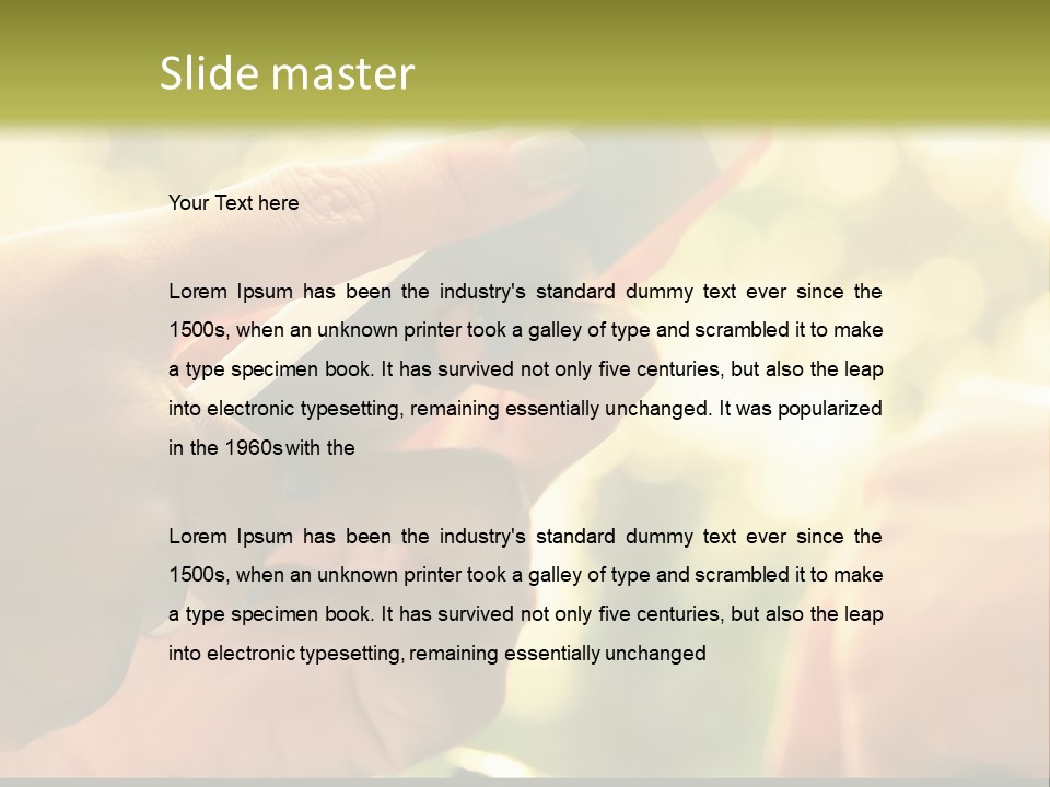 Loan Residential Grass PowerPoint Template