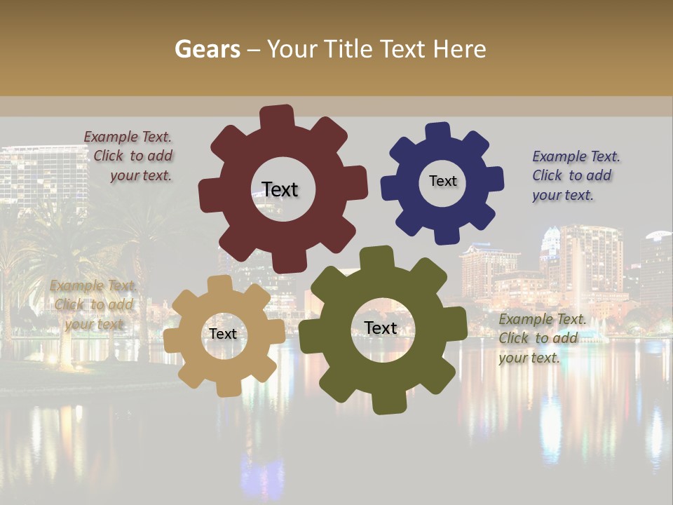 Lawn Construction Blue Sky PowerPoint Template