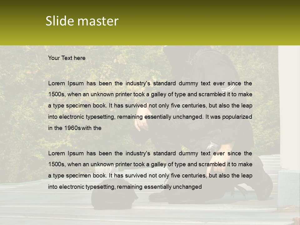 Residential Estate Man PowerPoint Template