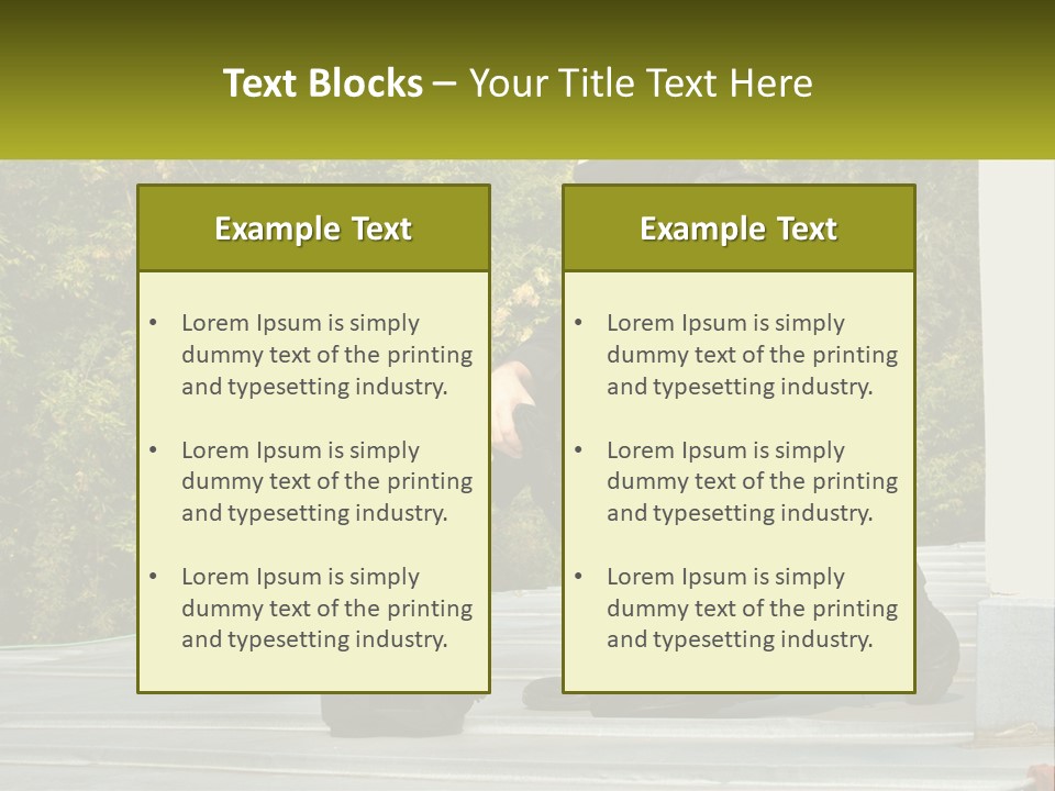 Residential Estate Man PowerPoint Template