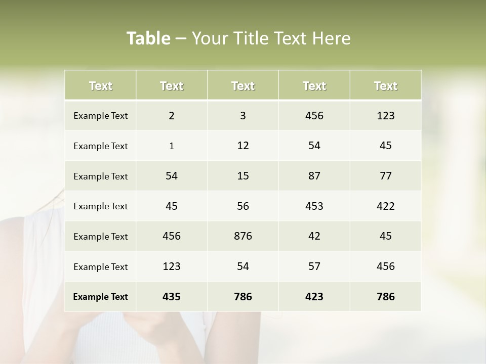 Sky Business Green PowerPoint Template