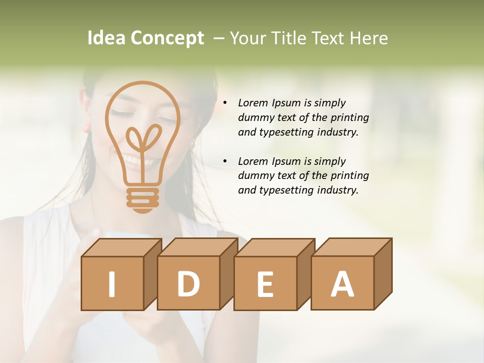 Sky Business Green PowerPoint Template