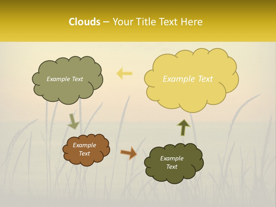 Cloud Purchase Loan PowerPoint Template