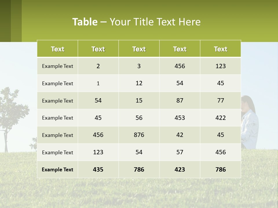 Finance Build Nature PowerPoint Template