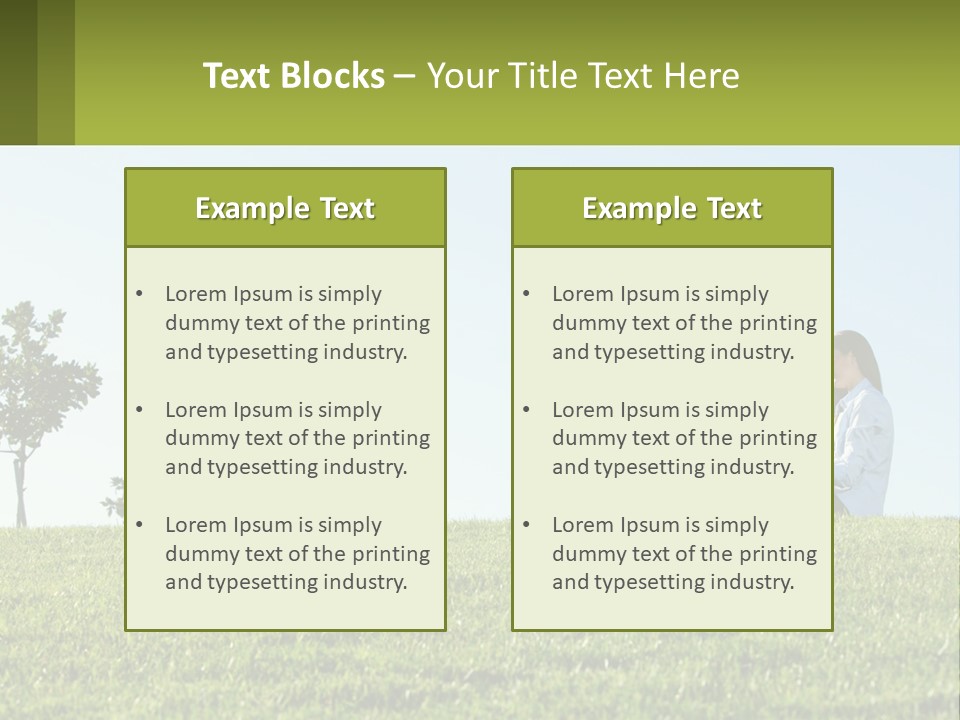 Finance Build Nature PowerPoint Template
