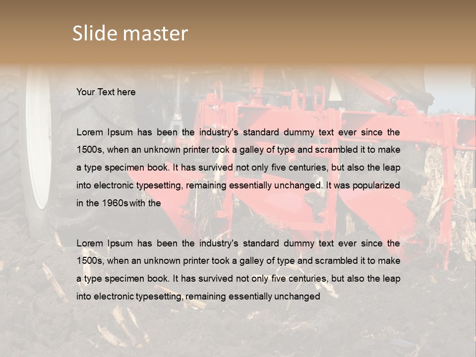 Small Lawn Made PowerPoint Template