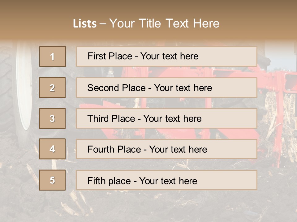 Small Lawn Made PowerPoint Template