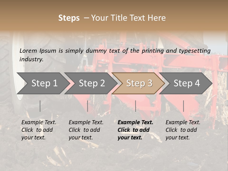 Small Lawn Made PowerPoint Template