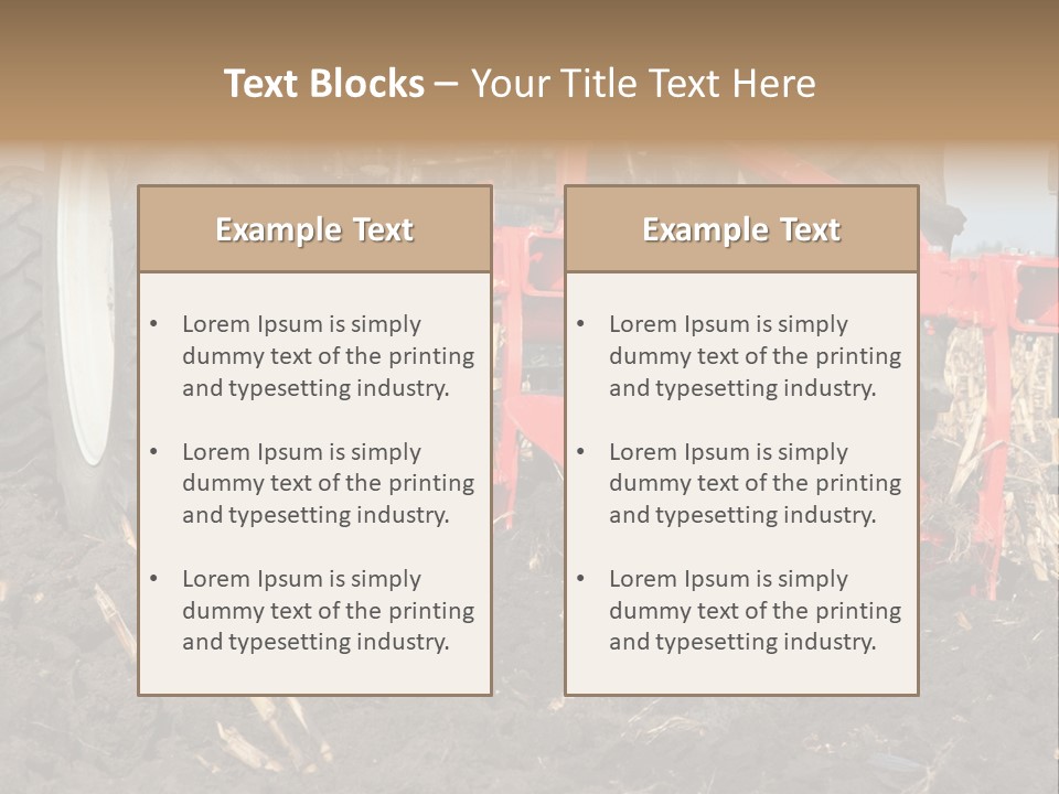 Small Lawn Made PowerPoint Template