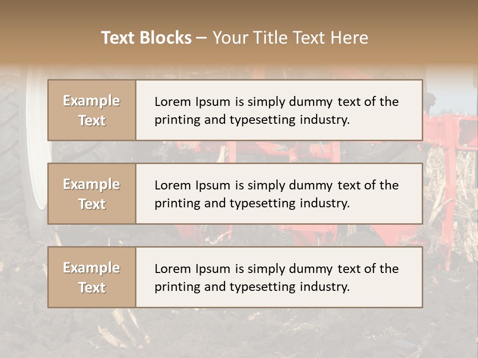 Small Lawn Made PowerPoint Template