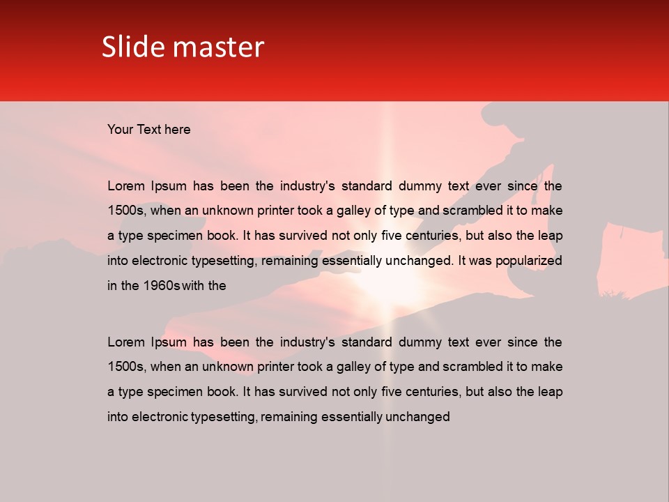 Conceptual Park Blue Sky PowerPoint Template