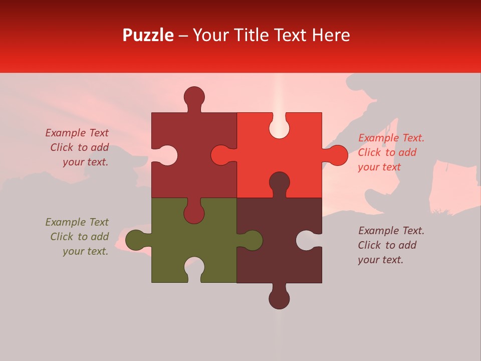 Conceptual Park Blue Sky PowerPoint Template