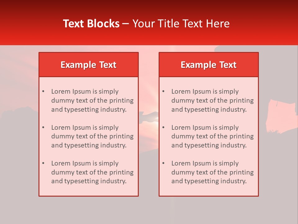 Conceptual Park Blue Sky PowerPoint Template