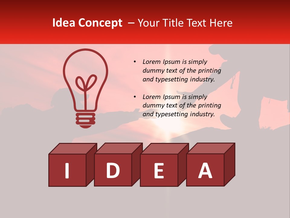 Conceptual Park Blue Sky PowerPoint Template