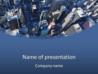 Selling Blue Sky Holding PowerPoint Template
