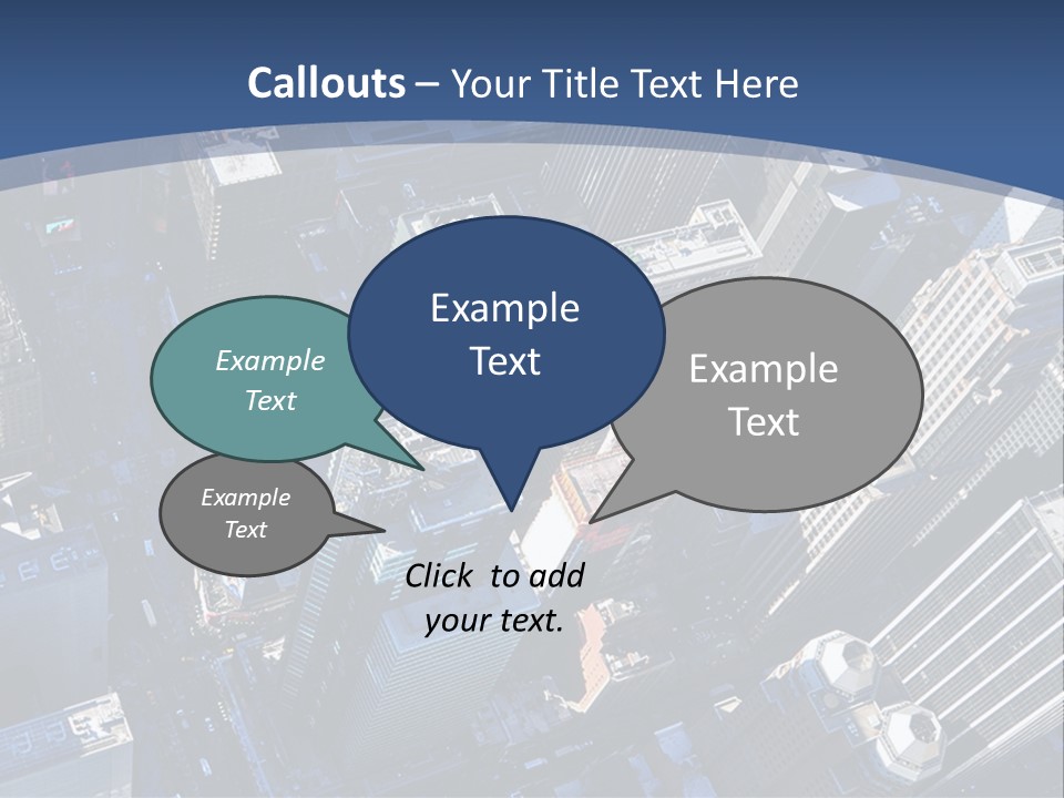 Selling Blue Sky Holding PowerPoint Template