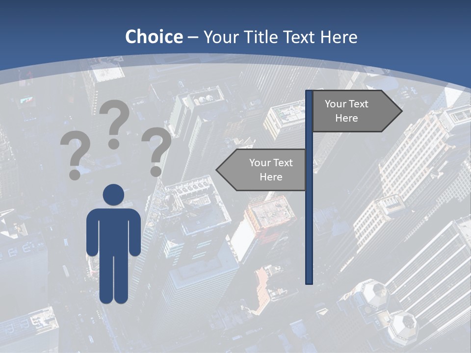 Selling Blue Sky Holding PowerPoint Template